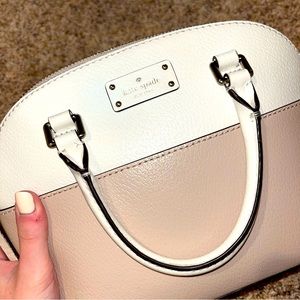 Pink/white Kate Spade crossbody